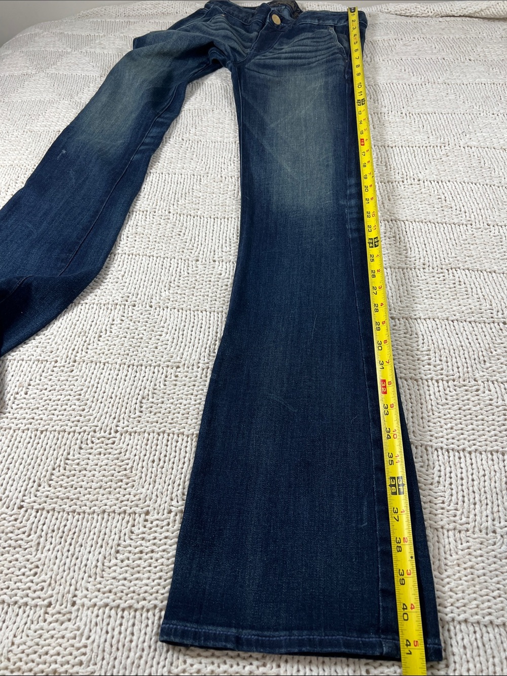 Express Stella Slim Flare Low-rise Regular Fit Jeans Size 0 - Picture 12 of 14